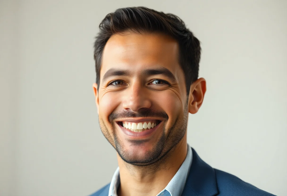 Portrait of a smiling man.